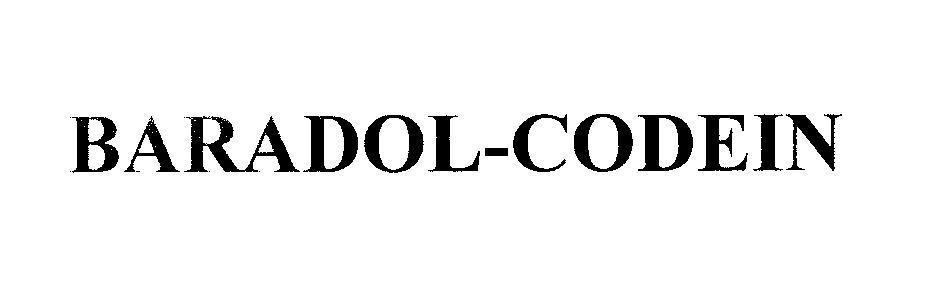 Mẫu nhãn hiệu BARADOL-CODEIN