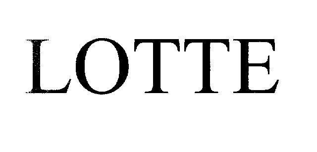 Mẫu nhãn hiệu LOTTE