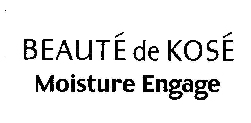 Mẫu nhãn hiệu BEAUTE de KOSE Moisture Engage