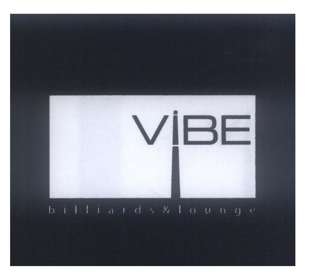 Mẫu nhãn hiệu VIBE billiards & lounge