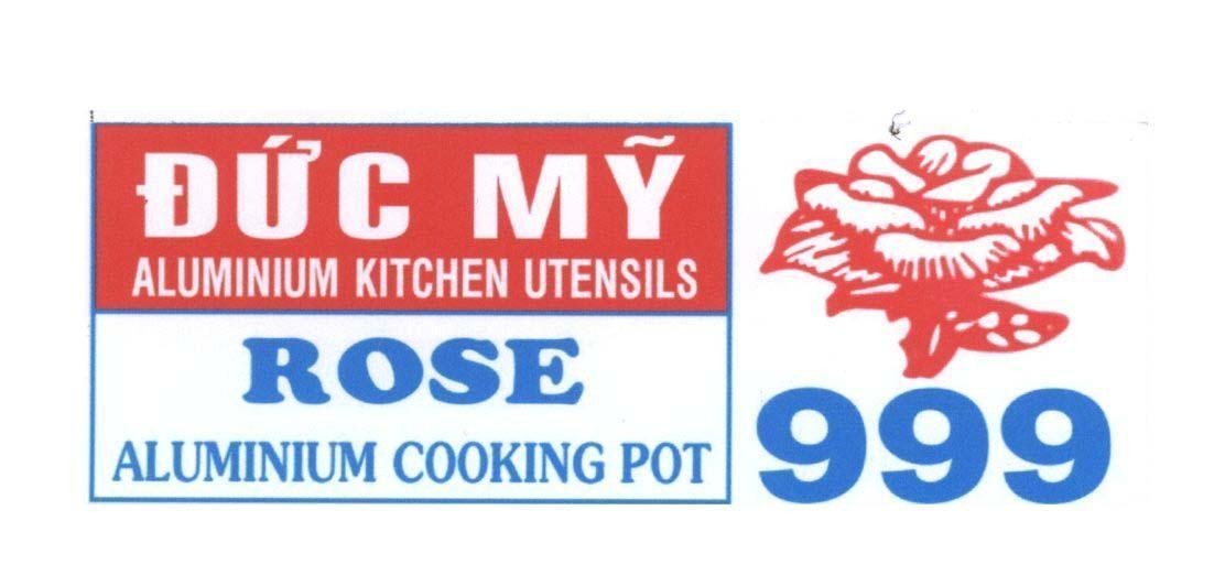 Mẫu nhãn hiệu Đức Mỹ 999 ALUMINIUM KITCHEN UTENSILS ROSE ALUMINIUM COOKING POT