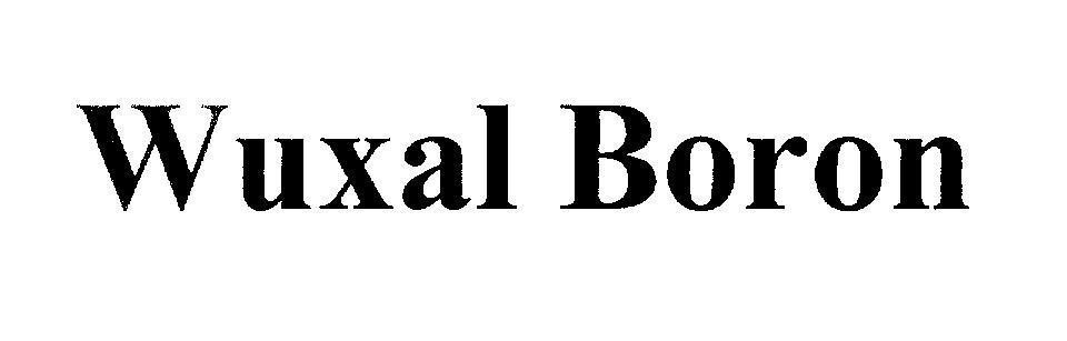 Mẫu nhãn hiệu Wuxal Boron
