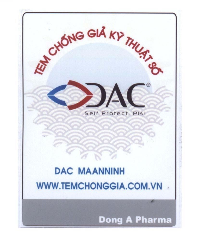 Mẫu nhãn hiệu DAC Self protect, Pis! Dong A Pharma Tem Chống Giả Kỹ Thuật Số DAC MAANNINH