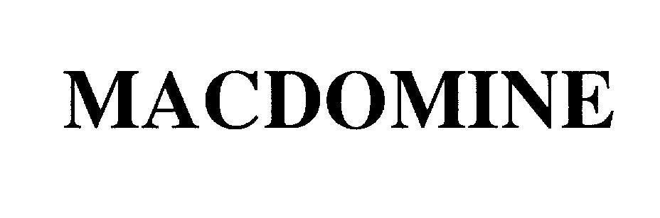Mẫu nhãn hiệu MACDOMINE