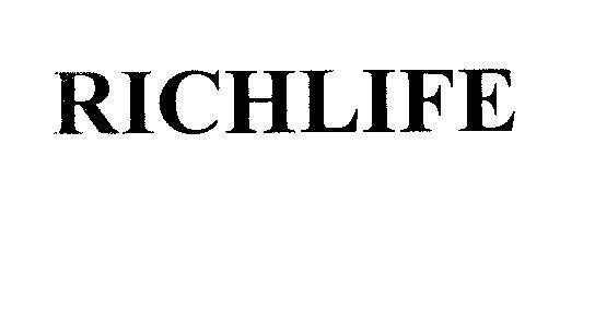 Mẫu nhãn hiệu RICHLIFE