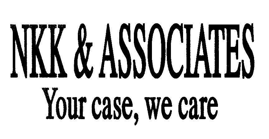 Mẫu nhãn hiệu NKK & ASSOCIATES Your case, we care