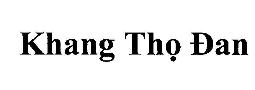 Mẫu nhãn hiệu Khang Thọ Đan