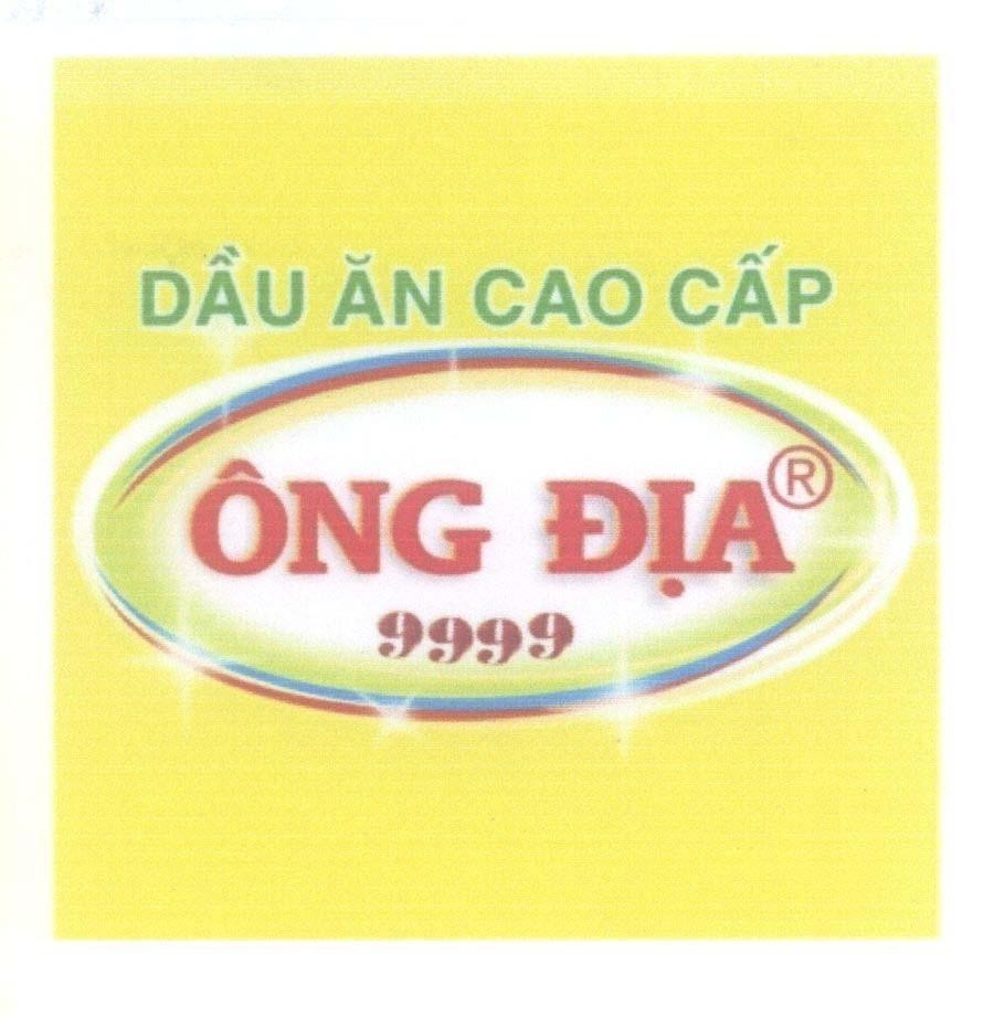 Mẫu nhãn hiệu Ông Địa 9999 Dầu Ăn Cao Cấp