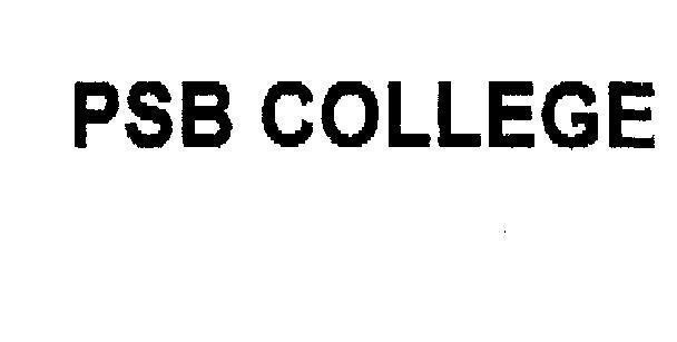 Mẫu nhãn hiệu PSB COLLEGE