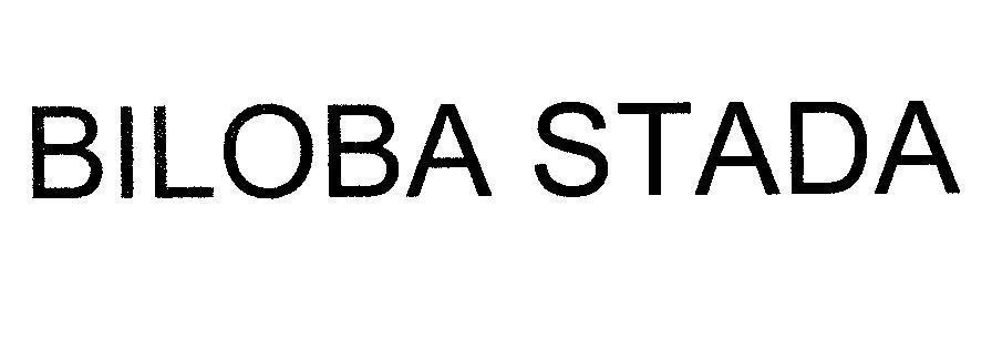 Mẫu nhãn hiệu BILOBA STADA