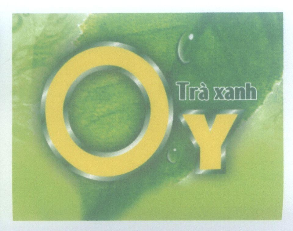 Mẫu nhãn hiệu Oy Trà xanh