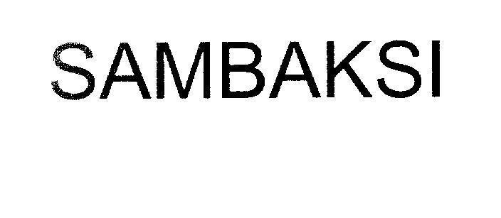 Mẫu nhãn hiệu SAMBAKSI