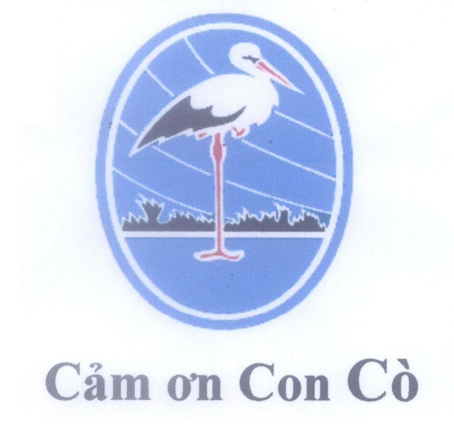 Mẫu nhãn hiệu Cảm ơn Con Cò