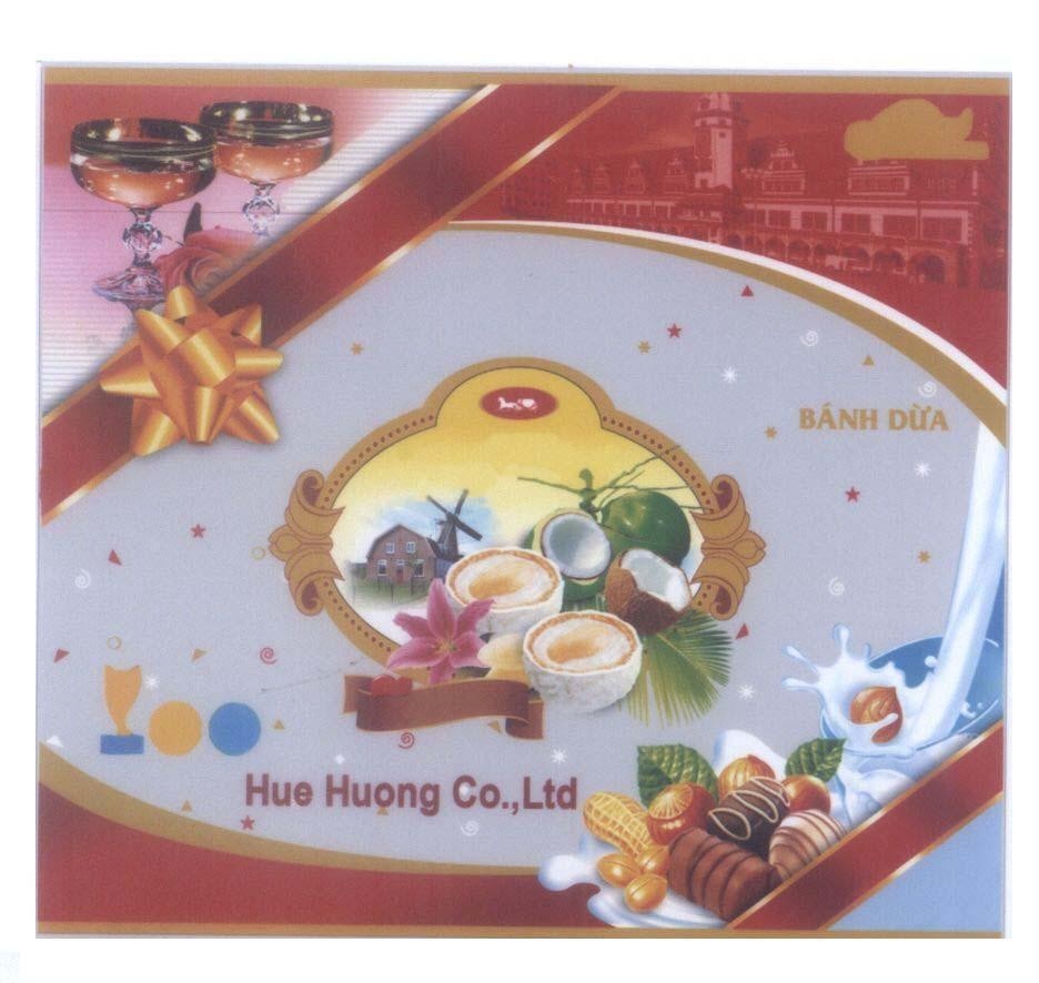Mẫu nhãn hiệu Hue Huong Co., Ltd Bánh Dừa