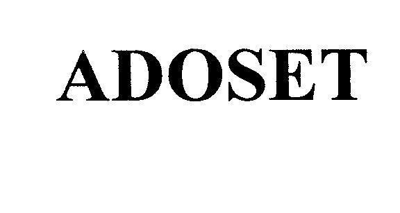 Mẫu nhãn hiệu ADOSET