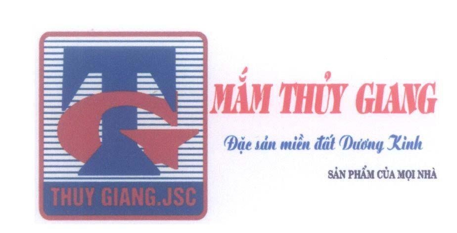 Mẫu nhãn hiệu T G TG THUY GIANG .JSC Mắm Thủy Giang Đặc sản miền đất Dương Kinh Sản Phẩm Của Mọi Nhà