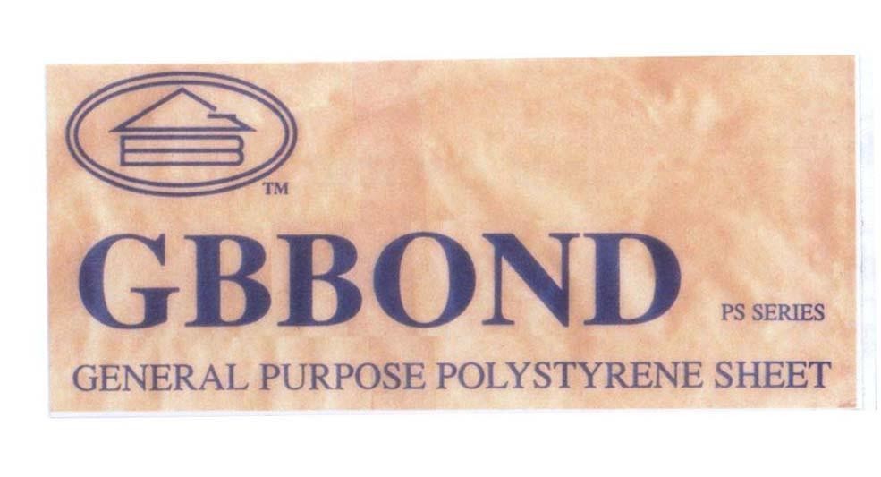 Mẫu nhãn hiệu GBBOND GENERAL PURPOSE POLYSTYRENE SHEET PS SERIES