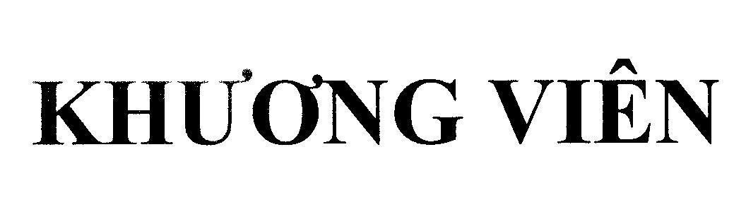 Mẫu nhãn hiệu KHƯƠNG VIÊN