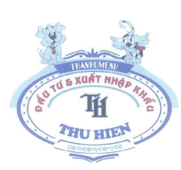 Mẫu nhãn hiệu TH Thu Hien Thanhomenh Đầu tư và xuất nhập khẩu