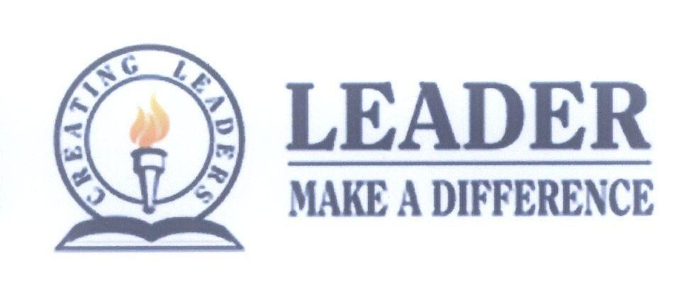 Mẫu nhãn hiệu LEADER MAKE A DIFFERENCE CREATING LEADERS