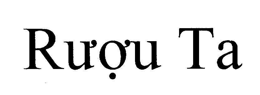 Mẫu nhãn hiệu Rượu Ta