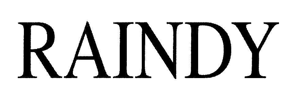 Mẫu nhãn hiệu RAINDY