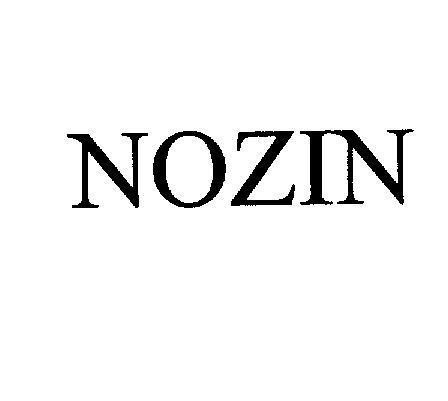 Mẫu nhãn hiệu NOZIN