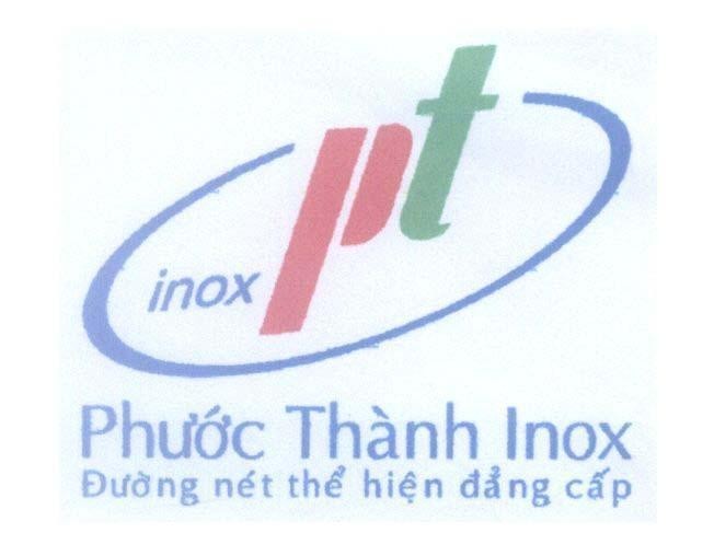 Mẫu nhãn hiệu inox pt Phước Thành Inox Đường nét thể hiện đẳng cấp