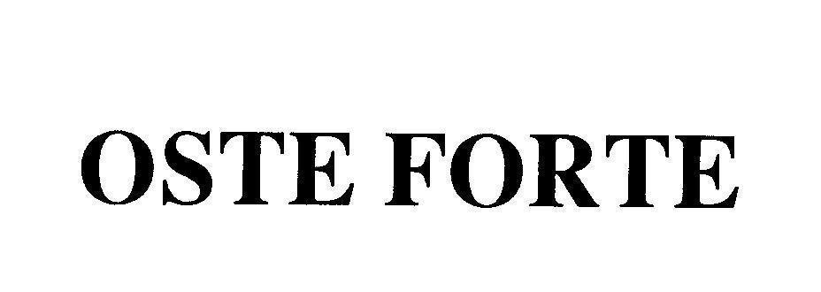 Mẫu nhãn hiệu OSTE FORTE