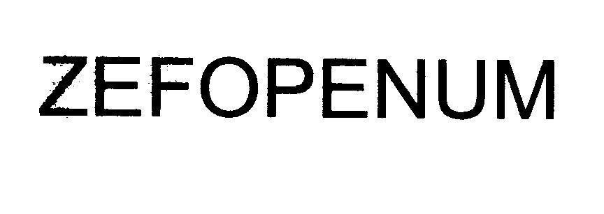 Mẫu nhãn hiệu ZEFOPENUM