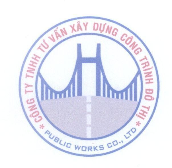 Mẫu nhãn hiệu Công Ty TNHH Xây Dựng Công Trình Đô Thị PUBLIC WORKS CO., LTD