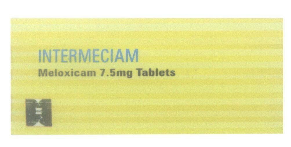 Mẫu nhãn hiệu INTERMECIAM Meloxicam 7.5mg Tablets