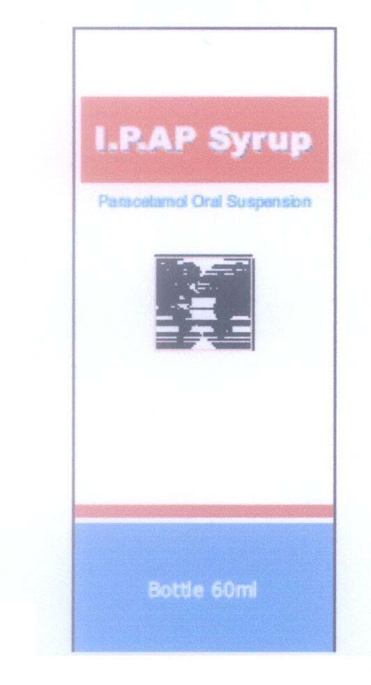 Mẫu nhãn hiệu I.P.AP Syrup Paracetamol Oral Suspension Bottle 60ml
