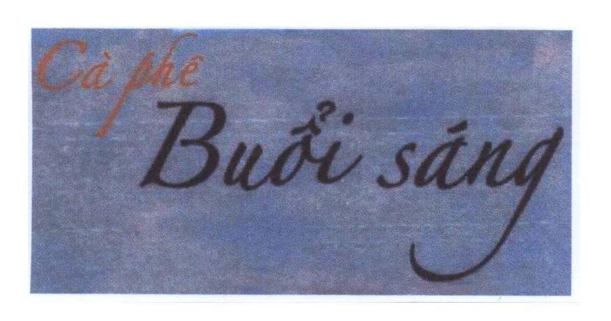 Mẫu nhãn hiệu Cà phê Buổi sáng