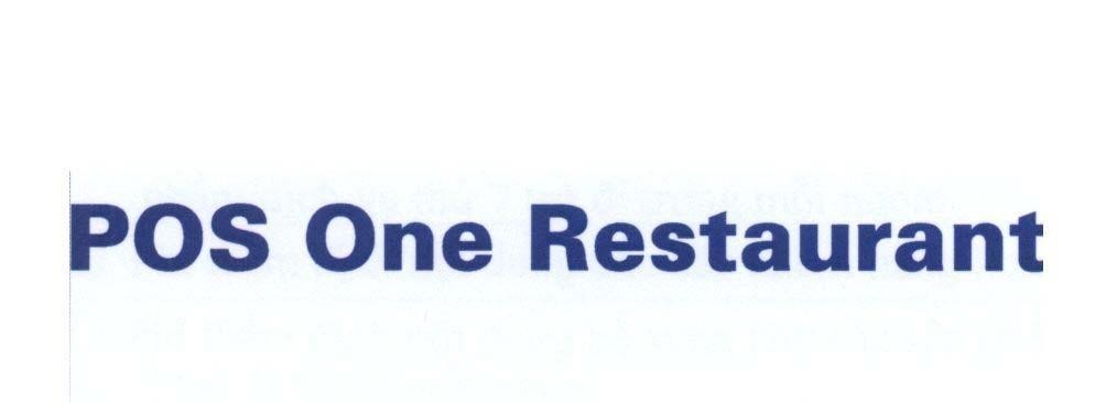 Mẫu nhãn hiệu POS One Restaurant