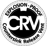 Mẫu nhãn hiệu EXPLOSION-PROOF Countersink Release Vent CRV