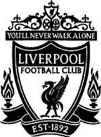 Mẫu nhãn hiệu YOU'LL NEVER WALK ALONE LIVERPOOL FOOTBALL CLUB EST 1892