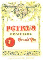 Mẫu nhãn hiệu PETRUS POMEROL Grand Vin