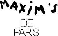 Mẫu nhãn hiệu MAXIM'S DE PARIS