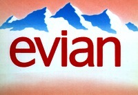 Mẫu nhãn hiệu evian