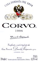 Mẫu nhãn hiệu CORVO 1998 Duca di Salaparuta