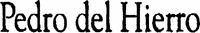 Mẫu nhãn hiệu Pedro del Hierro