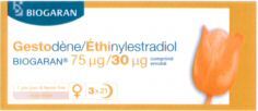 Mẫu nhãn hiệu BIOGARAN Gestodène/Ethinylestradiol