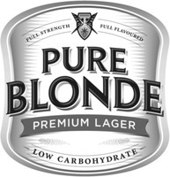 Mẫu nhãn hiệu PURE BLONDE PREMIUM LAGER