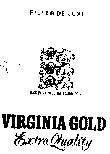 Mẫu nhãn hiệu VIRGINIA GOLD Và một số thành phần chữ khác