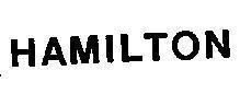 Mẫu nhãn hiệu HAMILTON
