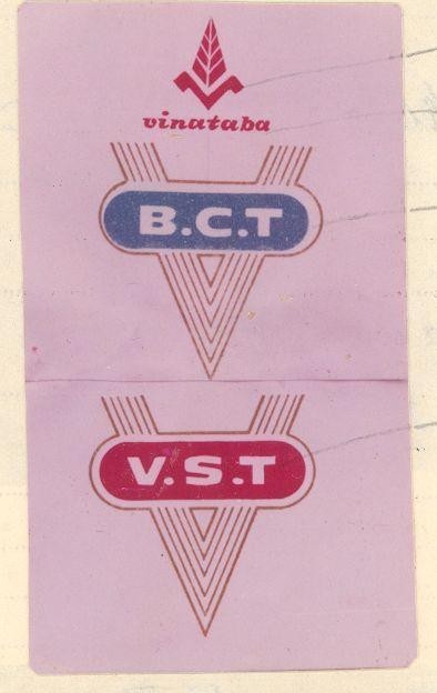 Mẫu nhãn hiệu B.C.T V.S.T V vinataba