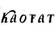 Mẫu nhãn hiệu KAOFAT