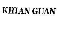 Mẫu nhãn hiệu KHIAN GUAN