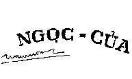 Mẫu nhãn hiệu Ngọc Của